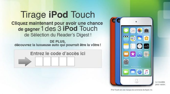 Concours Sélection du Readers Digest iPod Touch 2020