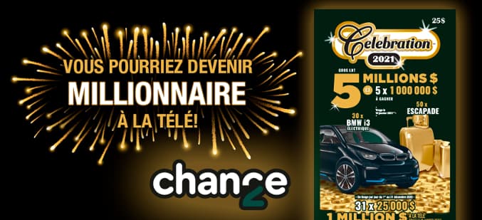 Concours Loto Quebec 2e Chance Celebration 2021
