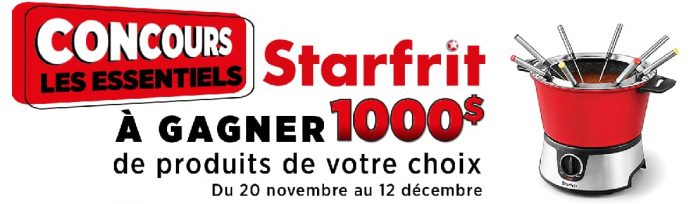 Concours Salut Bonjour Starfrit 2021
