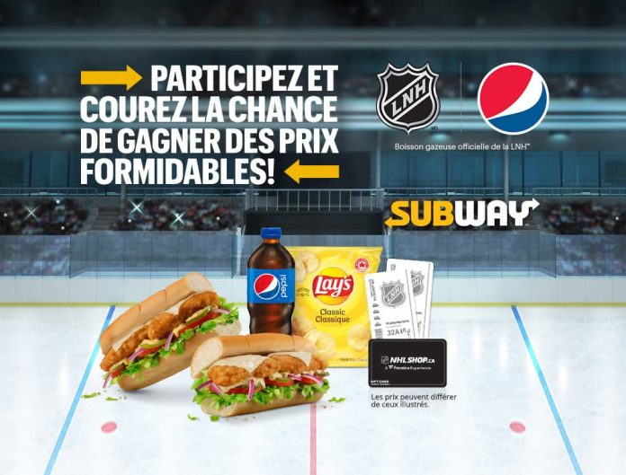 Concours Subway Pepsi NHL 2021