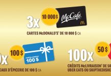 Concours McDonald's McCafé VIP 2022