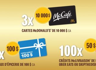 Concours McDonald's McCafé VIP 2022
