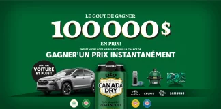 Concours Le Goût De Gagner De Canada Dry 2023