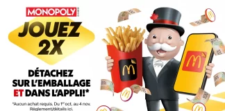 Concours Monopoly McDonald Canada 2024