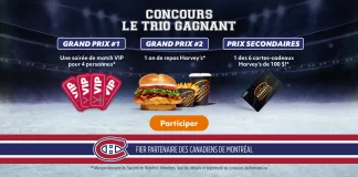 Concours Le Trio Gagnant Harvey's 2024