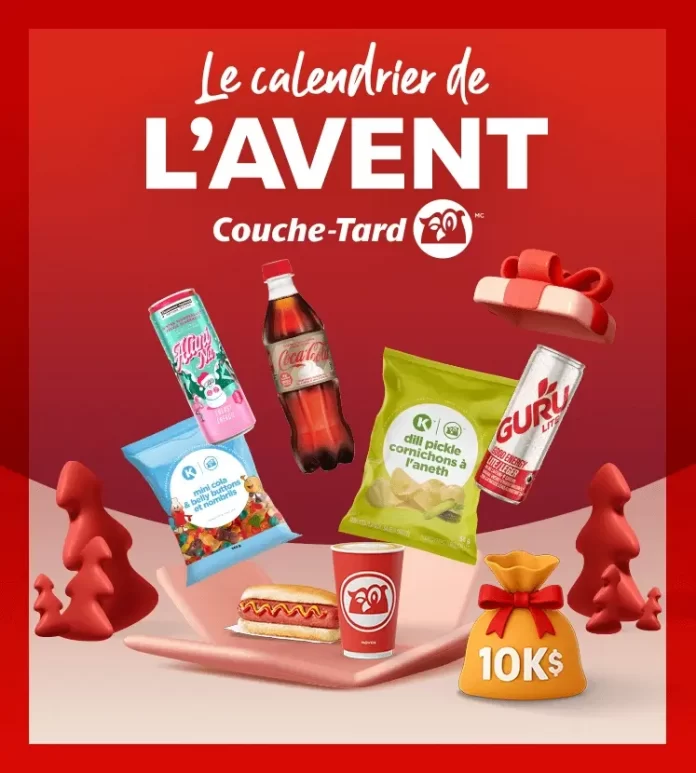 Concours Couche Tard Calendrier de l'Avent 2025 Concours Couche Tard Calendrier de l'Avent 2025