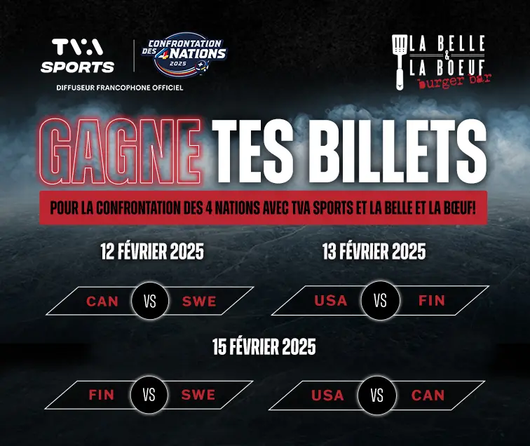 Concours TVA Sports Confrontation des 4 Nations 2025 - Concours Au Québec