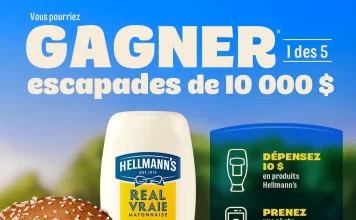 Concours Gagnez Un Forfait Vacances de Hellmann's 2025 (Hellmanns.ca/Concours)