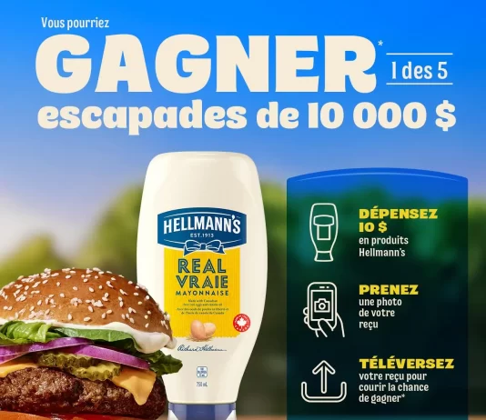 Concours Gagnez Un Forfait Vacances de Hellmann's 2025 (Hellmanns.ca/Concours)