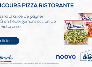 Concours Noovo Pizza Ristorante et Le Grand Chantier Rona 2025