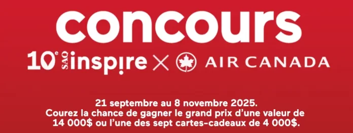 Concours SAQ Envolez-Vous Avec Air Canada 2025 Concours SAQ Envolez-Vous Avec Air Canada 2025