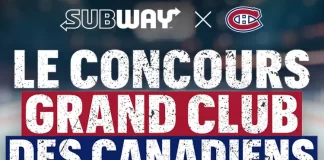 Concours Le Grand Club des Canadiens de Subway 2026