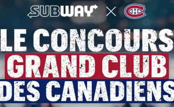 Concours Le Grand Club des Canadiens de Subway 2026