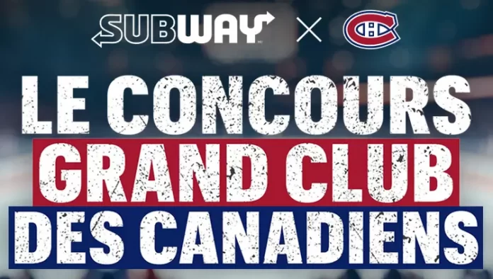 Concours Le Grand Club des Canadiens de Subway 2026